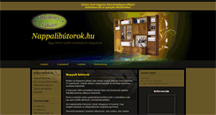 Desktop Screenshot of nappalibutorok.hu